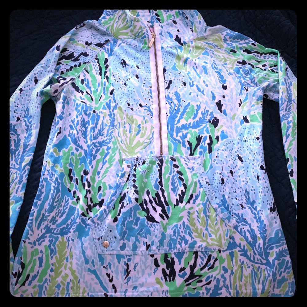 Lilly Pulitzer popover sz Large lets cha cha
